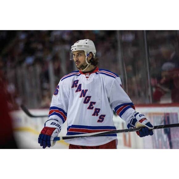 New York Rangers Mats Zuccarello Reebok CCM NHL Jersey W/ fight strap Size 52 - Picture 8 of 12